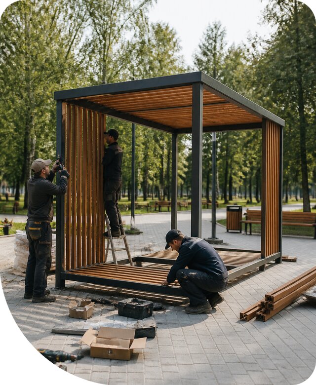 Изготовление и монтаж МАФ для парков под ключ в Кургане